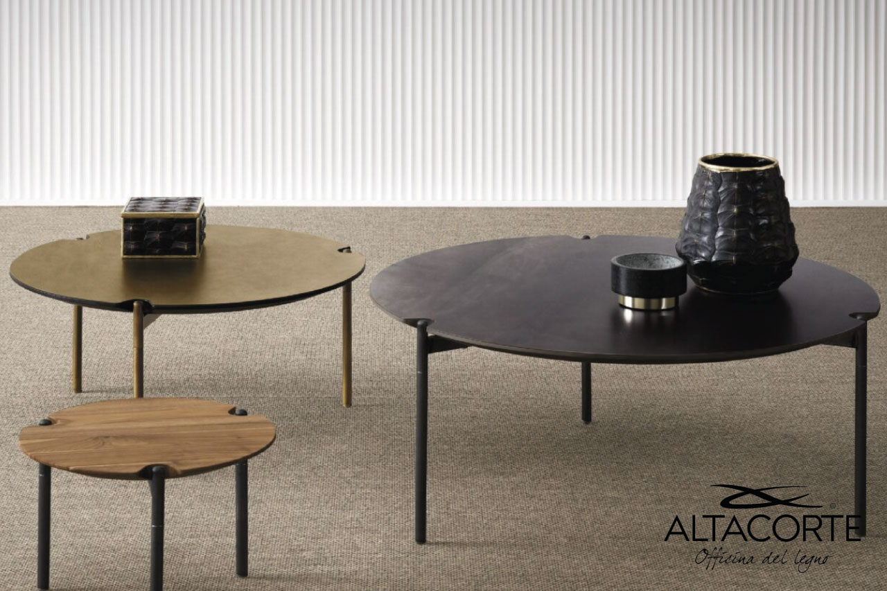 Tavolino zona giorno arredamento Brescia design Altacorte